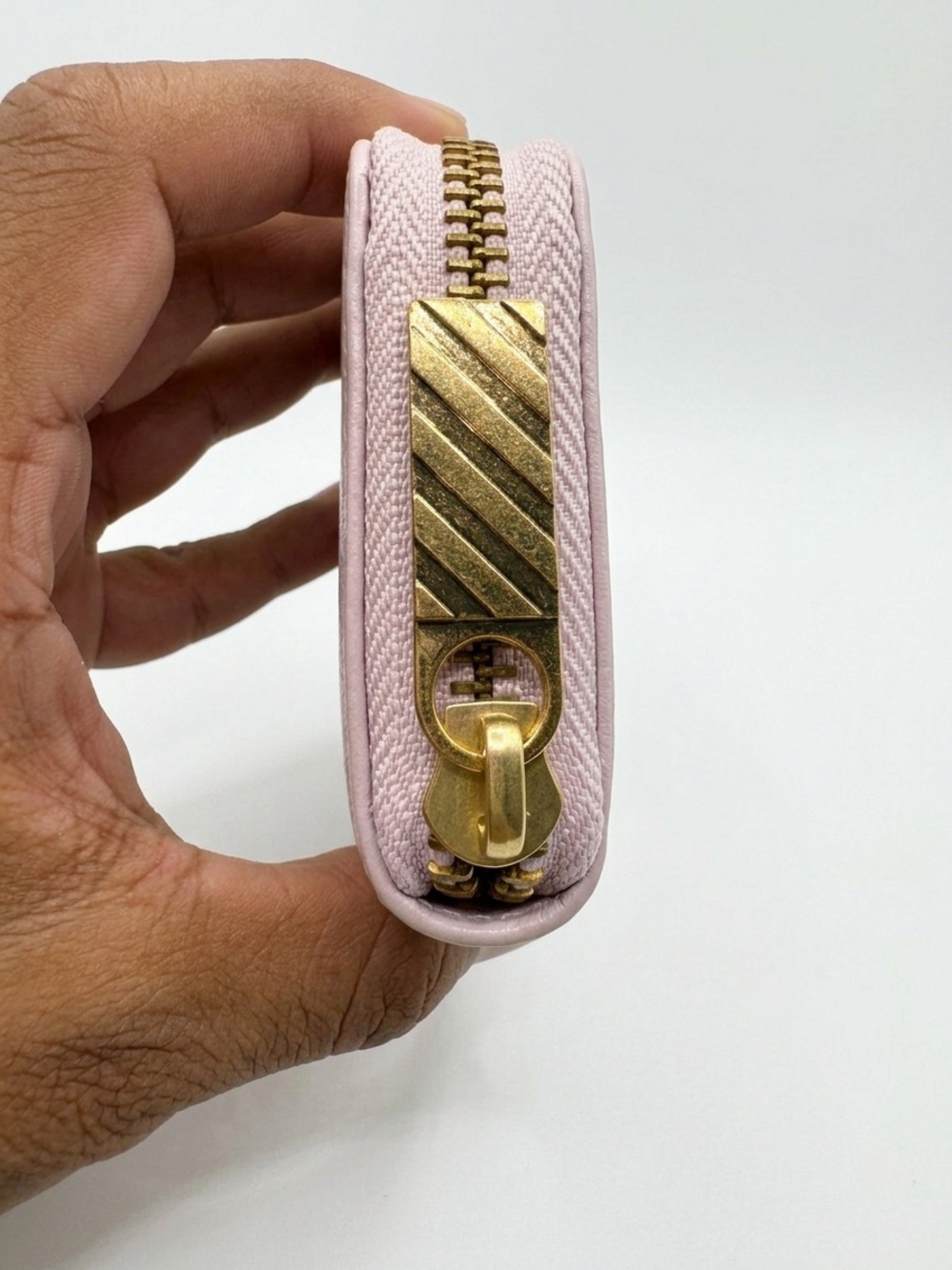 Off-White Pink Small Zip Wallet - Picture 3 of 5